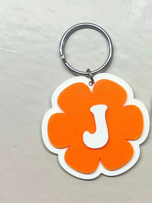 Retro Flower Initial