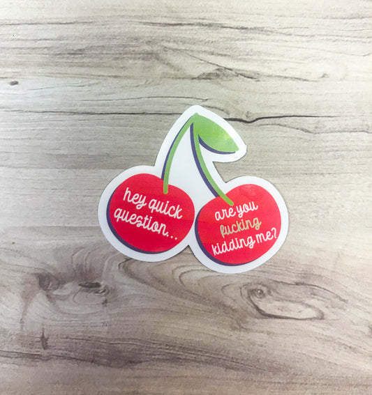 Are You Kidding Me Sticker