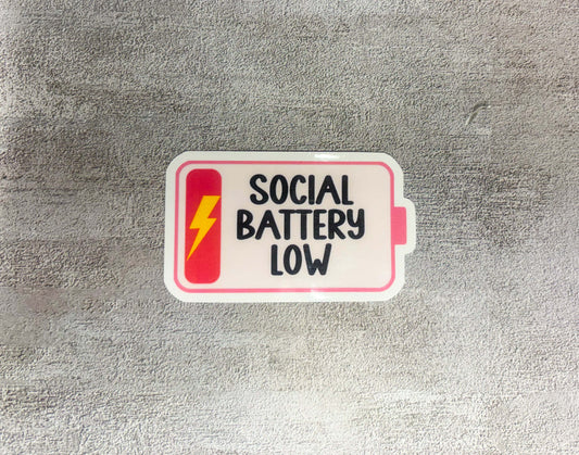 Social Battery Sticker